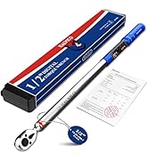 RALVICO 1/2 Digital Torque Wrench (12.54-250.7 Ft. Lb/ 17-340 N.m) ±2% Accuracy Dual-Direction Ad...