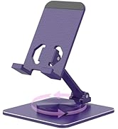 SOJUNER Rotating Aluminum Cell Phone Stand for Desk, Tablet Stand Compatible with 4-9.7in Phones ...