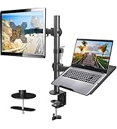 HUANUO Laptop Monitor Mount, Single Monitor Desk Mount Holds 13-32 inch Computer Screen, Laptop N...