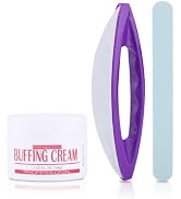 Nail Buffers Blocks For Nails, Manicure Polishing Kit, Nail Art Buffing Cream+Nail Brush Buffer+P...
