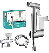 BARROCK Handheld Bidet Sprayer for Toilet, Stainless Steel Metal Made Baby Cloth Diaper Spraying ...