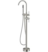 FORIOUS Free Standing Tub Faucets, Tub Filler Standing Bathtub Faucet, Floor Mount Bathtub Filler...