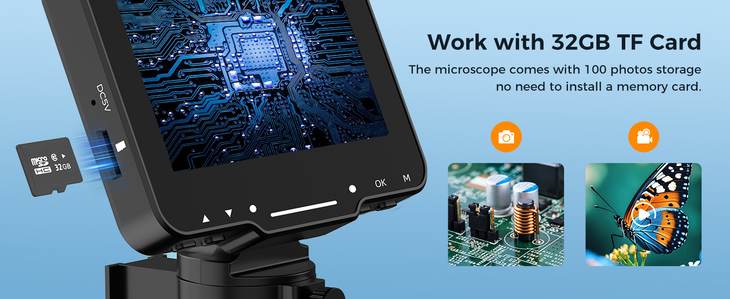 4.3 LCD digital microscope