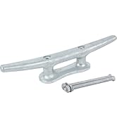 Dock Cleat, Boat Cleat Open Base Iron 8 Inch 10 Inch 12 Inch14 Inch, Boat Dock Cleats with Hardwa...