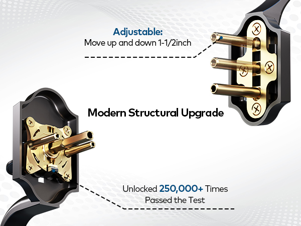 keyless entry door lock with handle