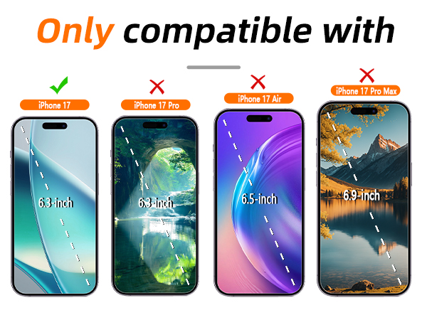 iphone 17 tempered glass screen protector
