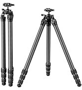 TONYBOO Carbon Fiber Tripod for Hunting,4 Section Adjustable Leg, 360 Degree Ball Head, Lightweig...