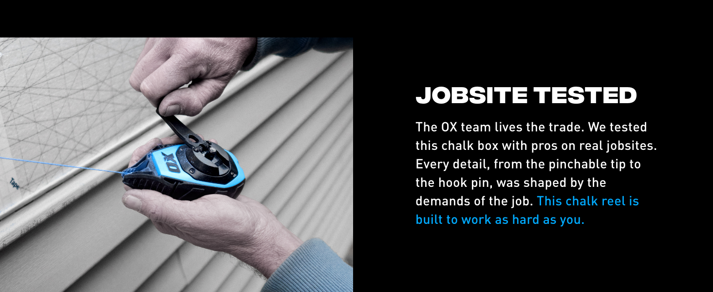 We tested this chalk line with pros on real jobsites and built to work as hard as you do.