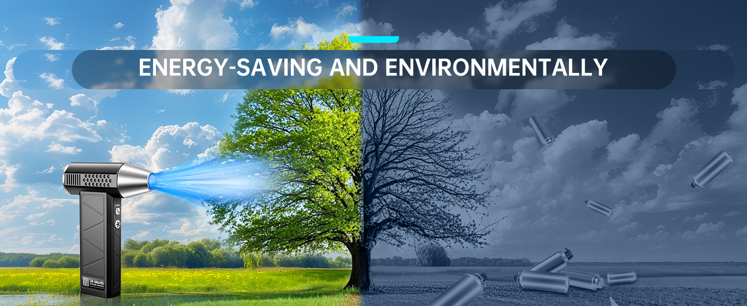 YUHUO Compressed Air Duster, 350000RPM Electric Air Duster