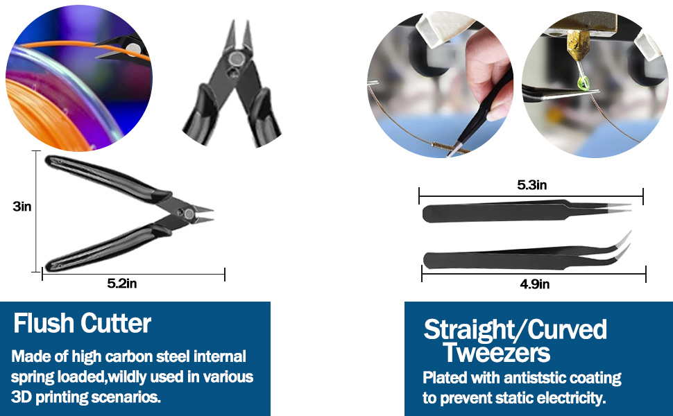 3D Printer Tool Kit,3D Prints Cleaning Finishing