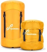 Sportneer Compression Sack, 13L/20L/40L/50L Sleeping Bag Stuff Sack, Tear-Resistant Ultralight Sl...