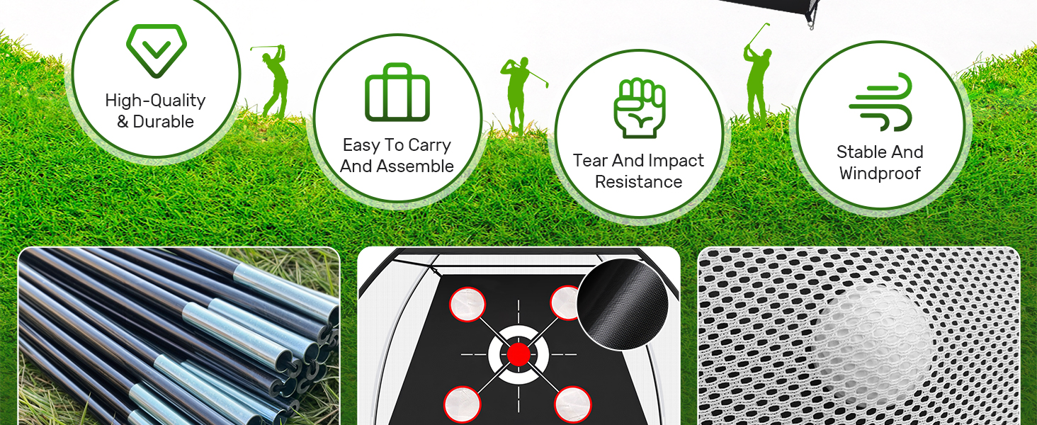 Golf Hitting Aid Nets Chipping Training Swing,Gifts for Men Dad Him and Golfer