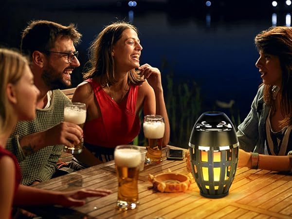 Outdoor Bluetooth Flame Speakers