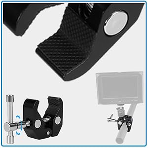 Magic arm with retaining clip