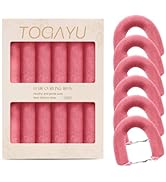 Togayu Heatless Curls Overnight Set - Jumbo Overnight Hair Curlers to Sleep In, Soft Velvet Hair ...