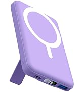 AOGUERBE for Mag-Safe Portable Charger, 10000mAh Magnetic Power Bank 22.5W Fast Charging,Mini Bat...