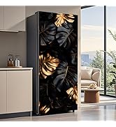 AOHMPT Self-Adhesive Refrigerator Wrap Set - Removable Vinyl Fridge Stickers, Peel &amp; Stick Door M...