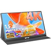 KYY 4K Portable Monitor 15.6" Portable Monitor for Laptop UHD IPS 3840X2160 External Screen with ...