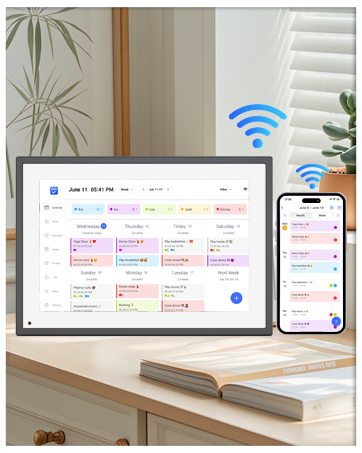 15.6 inch Wall Planner Digital Calendar &amp; Chore Chart