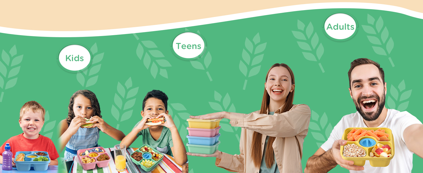 3 compartment food container