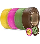SUNLU 500g PLA+2.0 3D Printer Filament Refill, High Toughness PLA+ Filament 4 Packs, No-Spool 3D ...