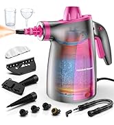 LABIGO Steam Cleaner, Pressurized Handheld Multi-Surface Natural Steam Cleaner with 12pcs Accesso...
