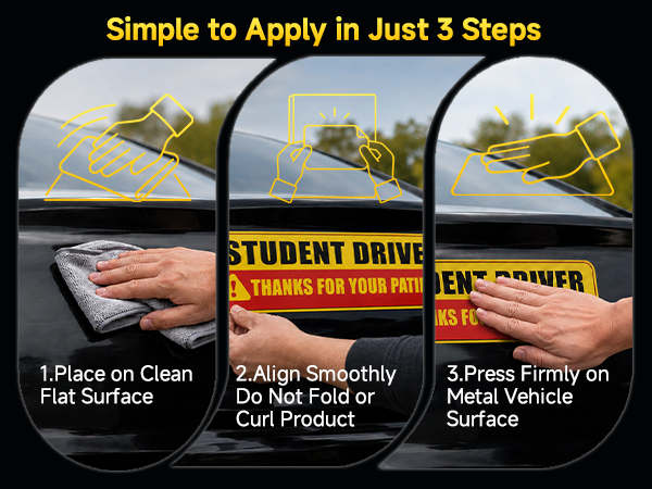 student driver magnet for car new stickers magnets sign please be patient magnetic signs bumper
