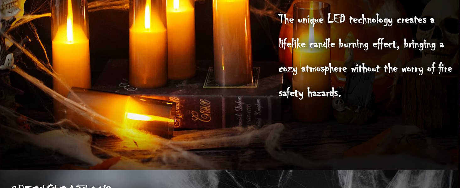 halloween decor led candles