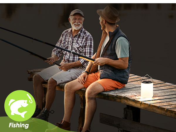 Rechargeable Lantern Flashlight for Fishing
