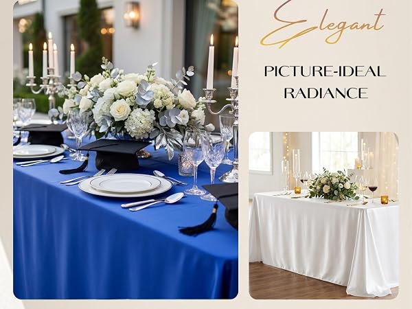 Satin Tablecloth 58 x 102 Inch
