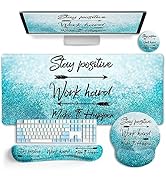 mouse pad with wrist rest large mouse pad set
