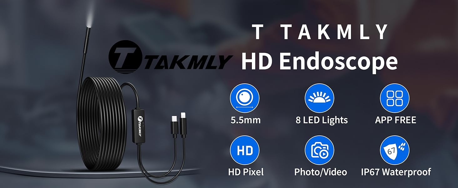 5.5mm endoscope camera for android and ios