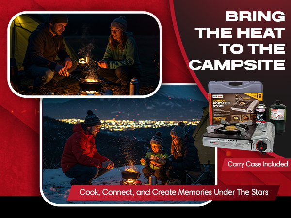 Grill Boss Dual Fuel Portable Stove, Dual Fuel Butane &amp; Propane Stoves