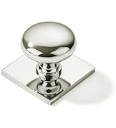 khtumeware 10 Pack 1-1/2 Inch Diameter Polished Nickel Cabinet knobs with Backplate,Vintage Backp...