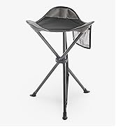 PORTAL Tall Slacker Chair Folding Tripod Stool for Outdoor Camping Walking Hunting Hiking Fishing...