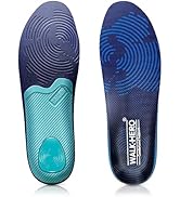 WalkHero Plantar Fasciitis Insoles - Medium Arch Support Inserts for Men &amp; Women with Comfort Cus...