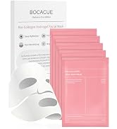 BOCACUE Bio-Collagen Hydrogel Sheet Mask, Overnight Face Mask for Radiant, Glowing Skin, Deep Hyd...