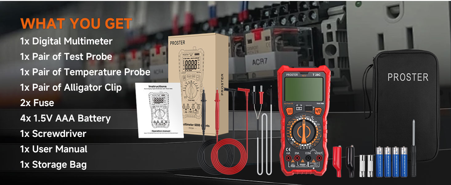 6000count Manual Multimeter