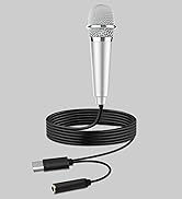 USB C Mini Karaoke Microphone for Android Phone, Laptop, Tablets Small ASMR Microphone for Voice ...