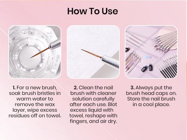 Beetles Nail Art Brushes