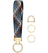 Fishent Stretchy Keychain, Woven Keychain Wristlet for Keys