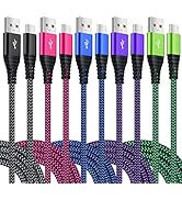 Costyle USB C Cable, 5 Pack 10ft Type C to A Male Charger Sync and Fast Charging Braided Cord Com...