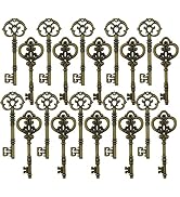Gutapo Extra Large Antique Skeleton Keys for Wedding Decoration Favor Handwork Gift Santa's Key