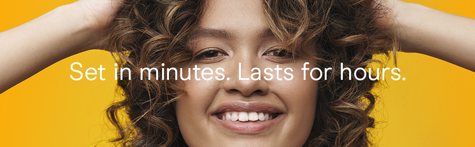 set in minutes, lasts for hours