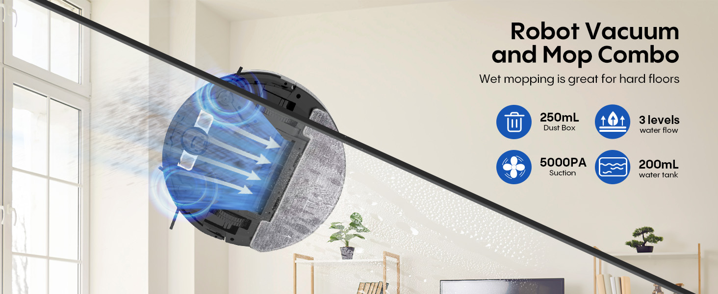 Robot Vacuum and Mop Combo