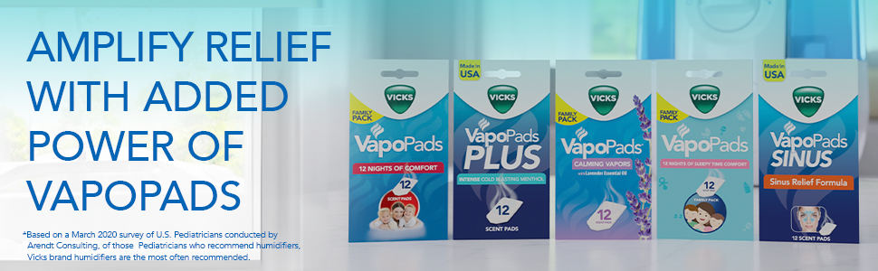 use humidifier with vapopads for better relief