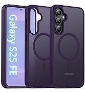 Oterkin Magnetic for Galaxy S25 FE Case Matte, S25 FE Phone Case Compatible with MagSafe Frosted ...