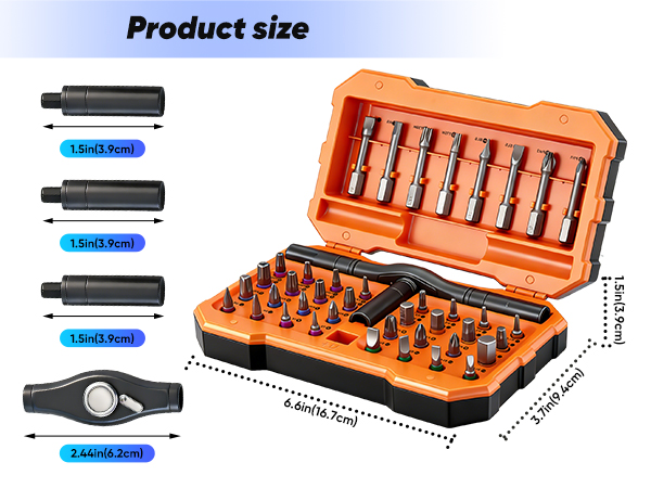 Product dimensions