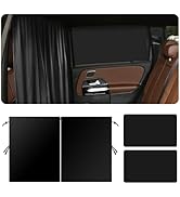 Car Sun Shade Kit,Large Car Curtains Include 1PCS Divider Curtain and 2PCS Magnetic Curtain,Unive...