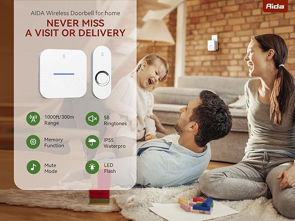 Lighted Wireless Doorbell